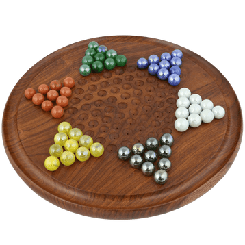 Game Chinese Checkers with Marbles Handcrafted Wooden Toys from India